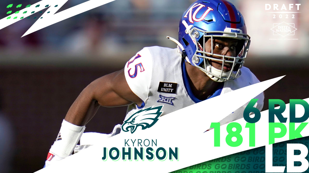 Eagles draft LB Kyron Johnson with the No. 181 overall pick