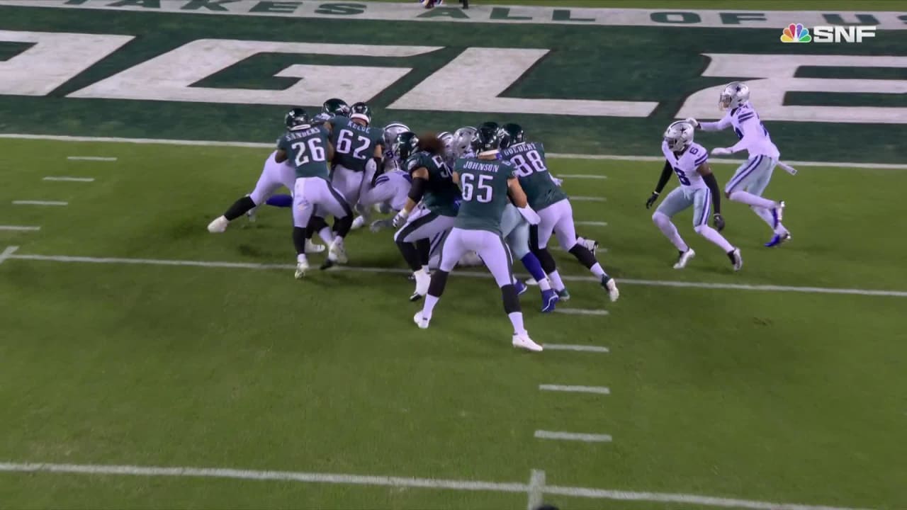 Miles Sanders gets Eagles on board first with 5yard rushing TD