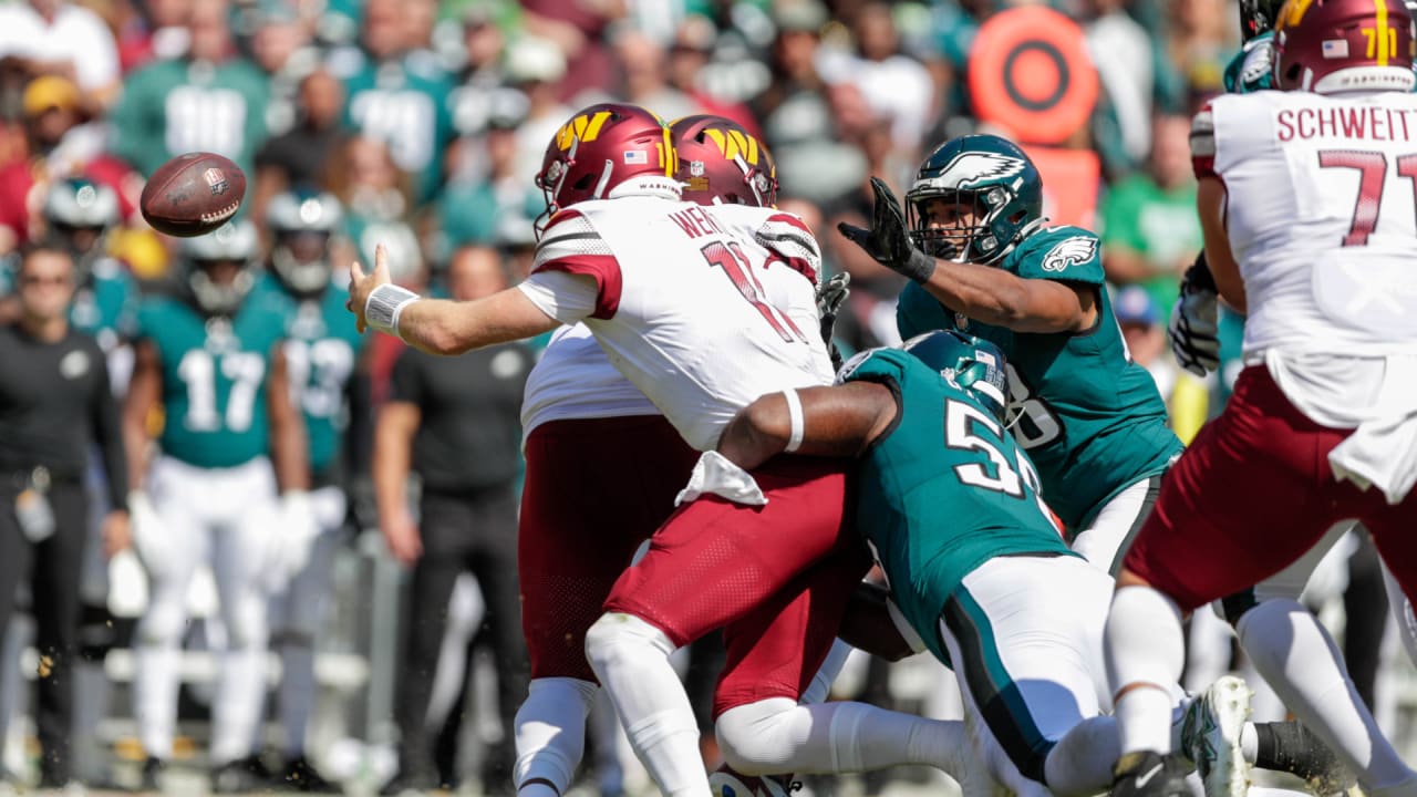 Jake Elliott drills a 54-yard field goal in overtime to give the Eagles the  win over the Commanders, NFL Highlights