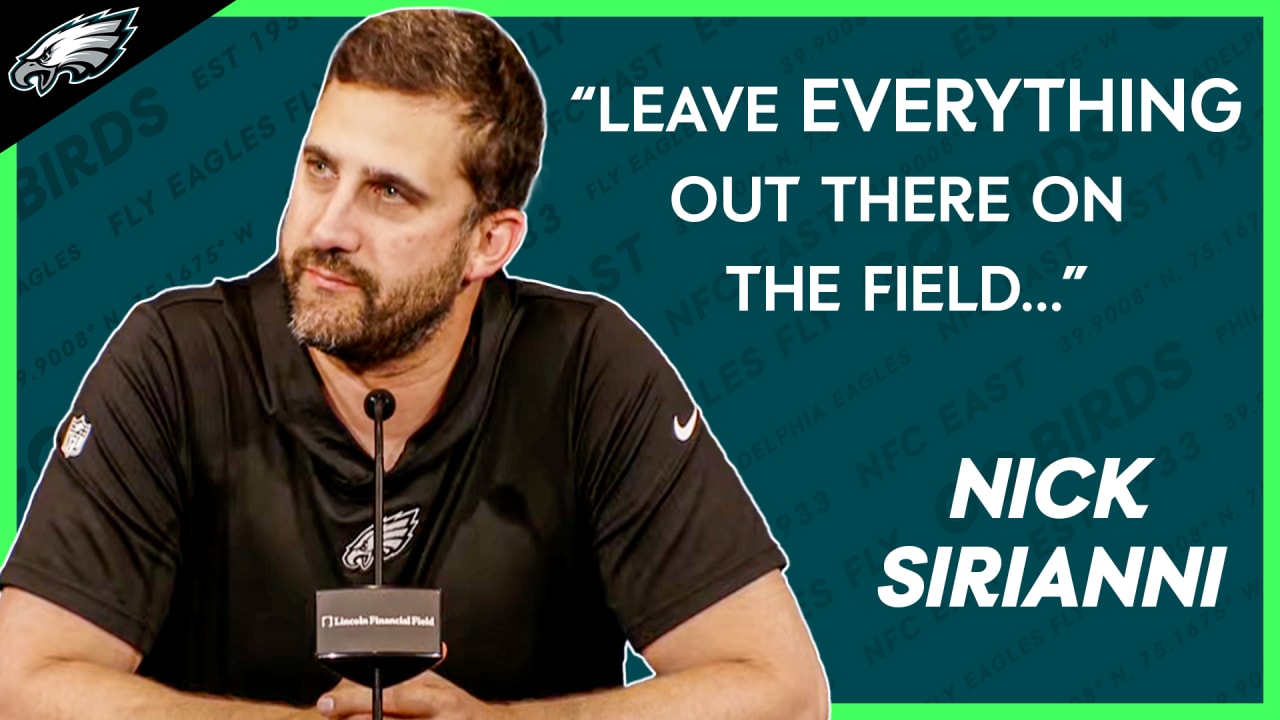 Nick Sirianni and Philadelphia Eagles media availability