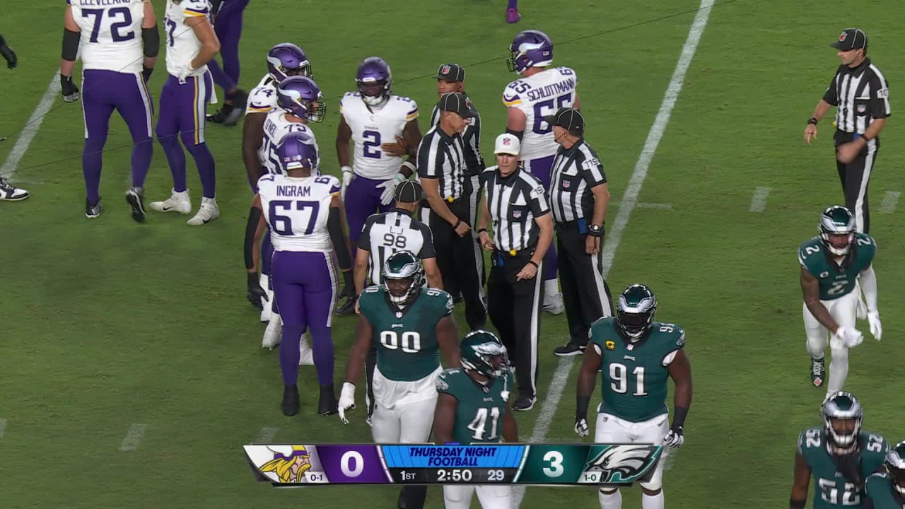 Vikings fumble game against Eagles