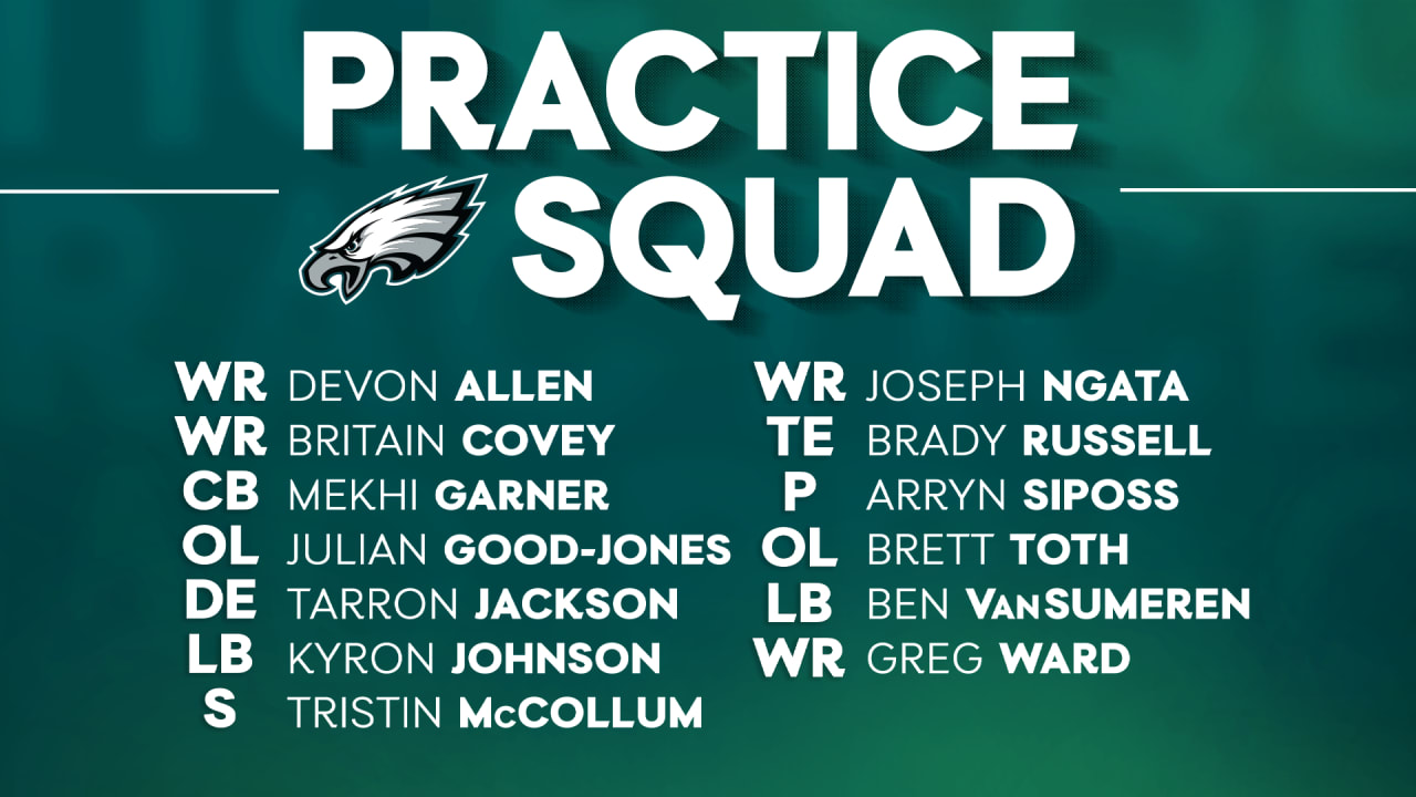 Eagles make 1st practice squad elevations of the season