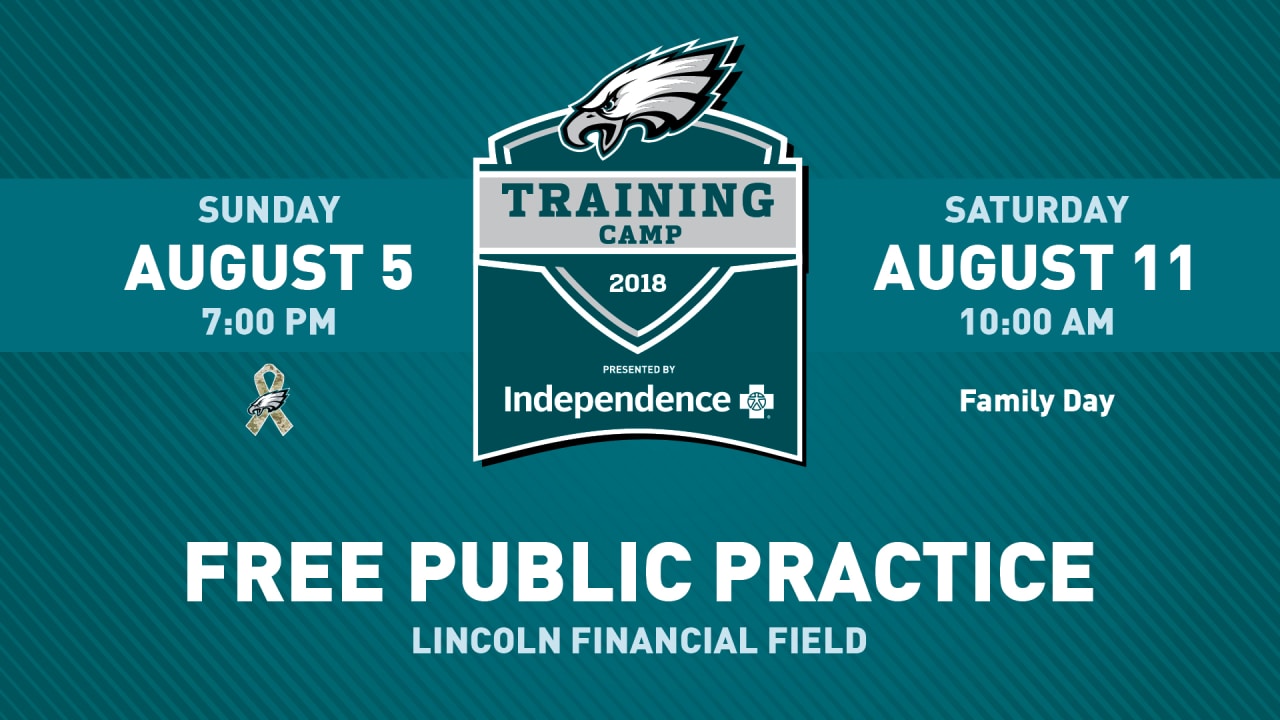 Eagles Announce 2018 Training Camp Schedule