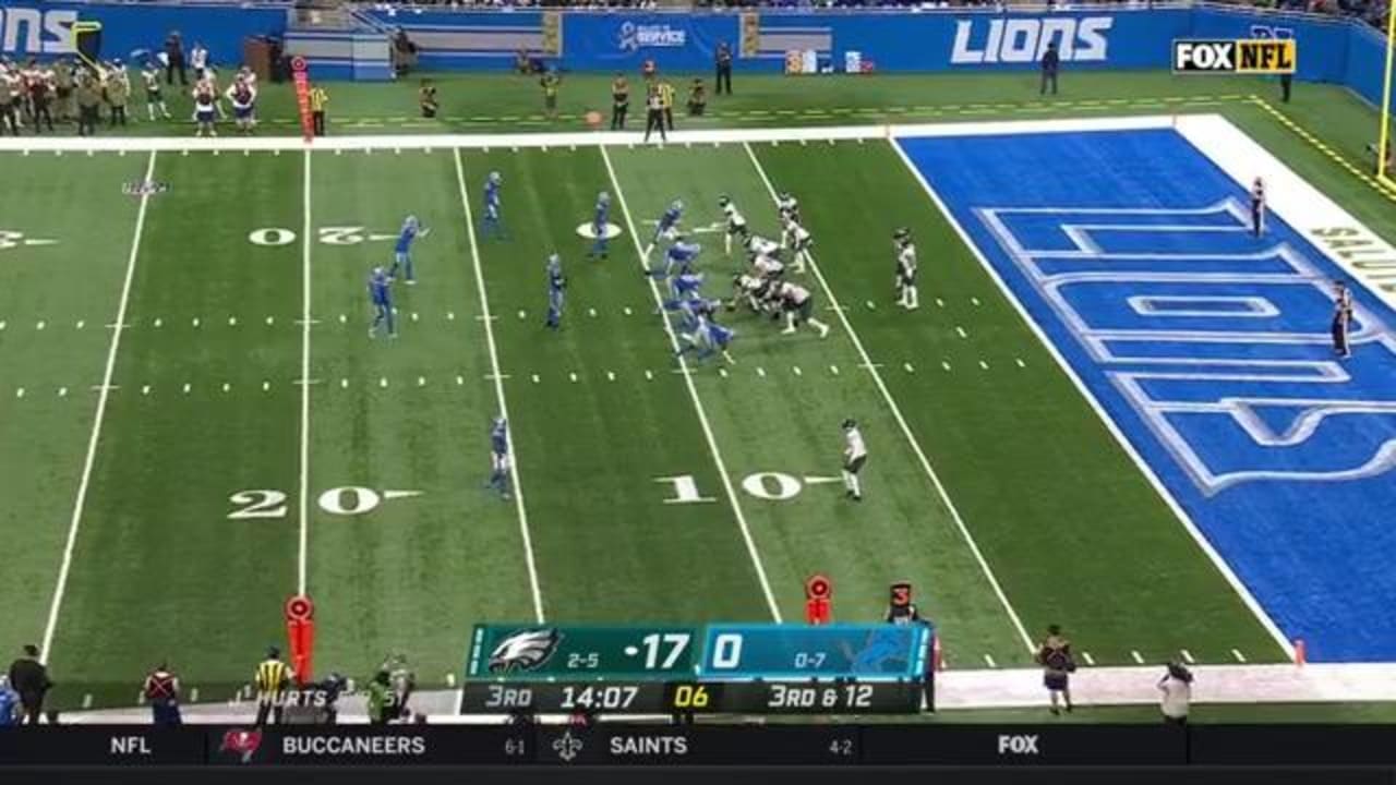 Philadelphia Eagles quarterback Jalen Hurts' best plays vs. Detroit Lions