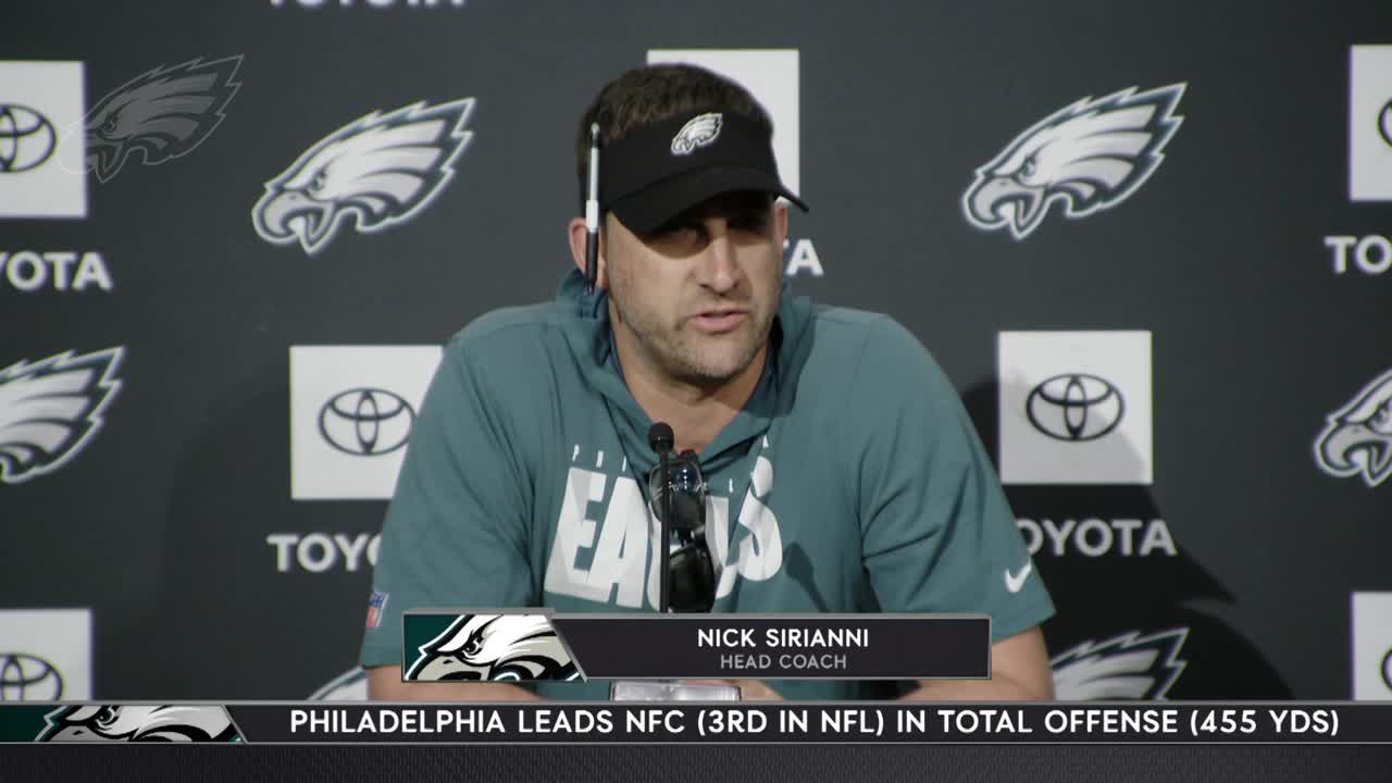 Watch Nick Sirianni Eagles press conference live – NBC Sports