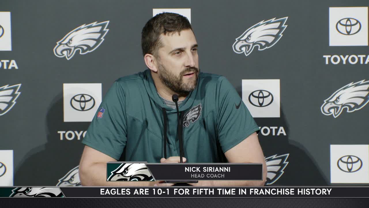 Eagles ahead of schedule under rookie coach Nick Sirianni