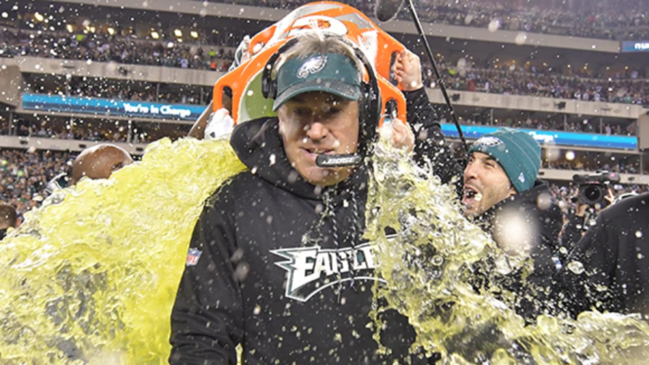 Philly's Celebration After Final Play & the Gatorade Shower!, Eagles vs.  Patriots