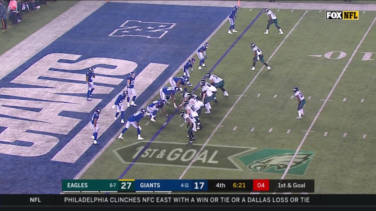 Busted first down chain slows Giants-Eagles playoff game – KGET 17