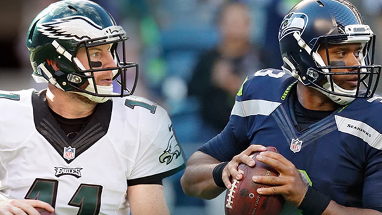 Philadelphia Eagles' Carson Wentz and Seattle Seahawks' Russell Wilson had  similar early careers until