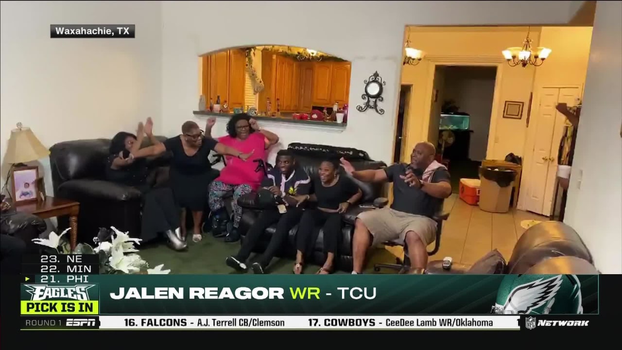 Jalen Reagor & Family react to being selected 21st Overall in 2020 NFL Draft