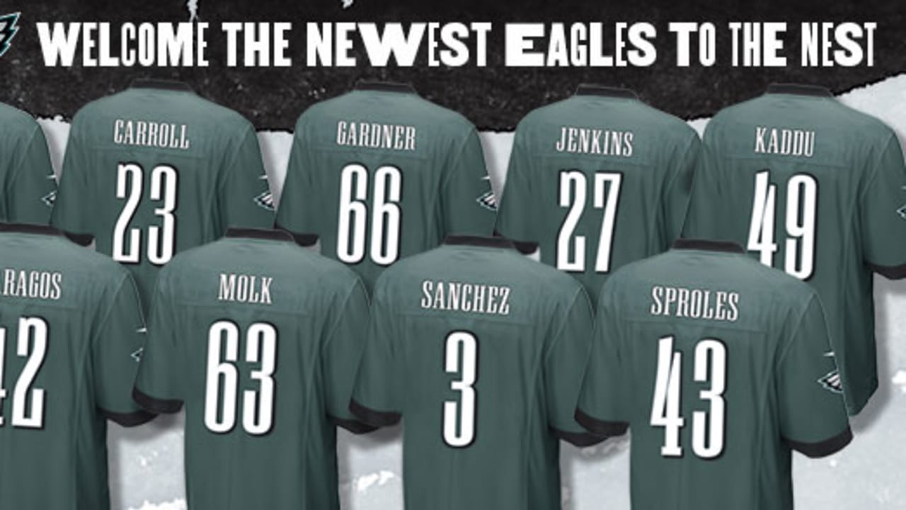 New Eagles Assigned Jersey Numbers