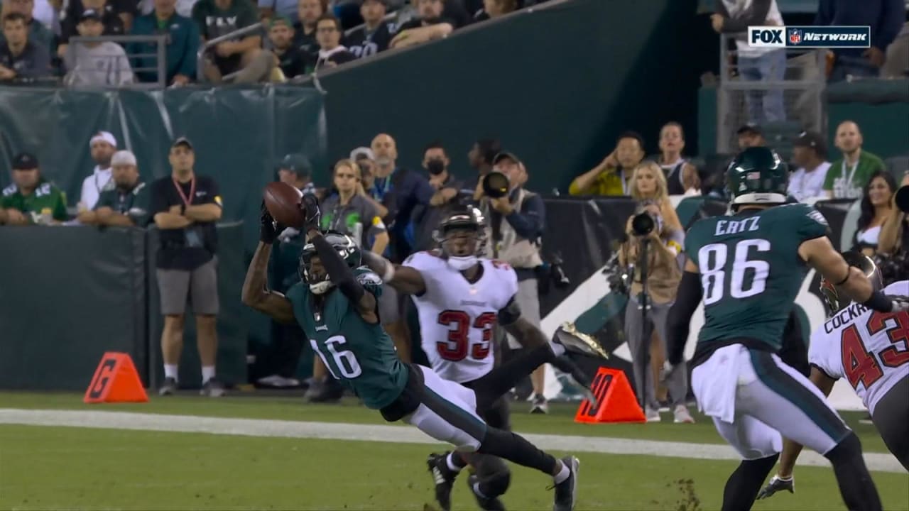 Philadelphia Eagles wide receiver Quez Watkins (16) in action