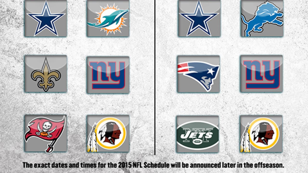 2015 NFL schedule released on NFL Network