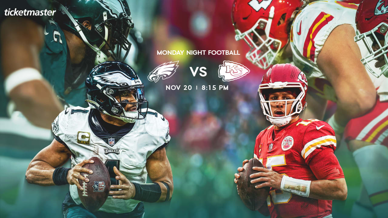 Philadelphia Eagles vs. Kansas City Chiefs Super Bowl rematch is set for  Monday, November 20