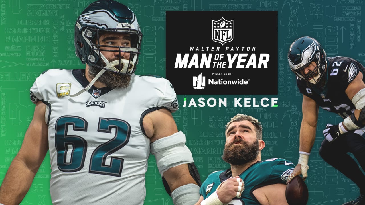 Jason Kelce is the Eagles' nominee for the Walter Payton NFL Man of the Year Award