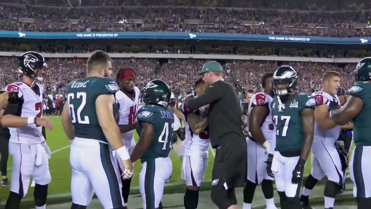 Pregame Coin Toss FalconsEagles