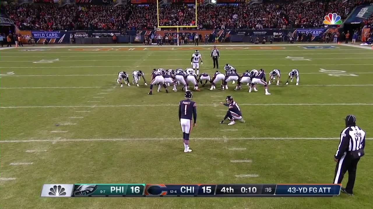 The Double Doink Cody Parkey S Missed Field Goal Gives Eagles Win