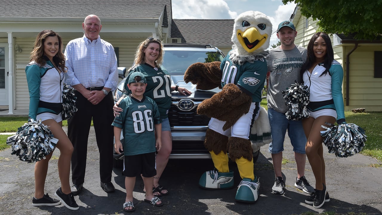 Eagles, Toyota surprise Fan of the Year with brand new car