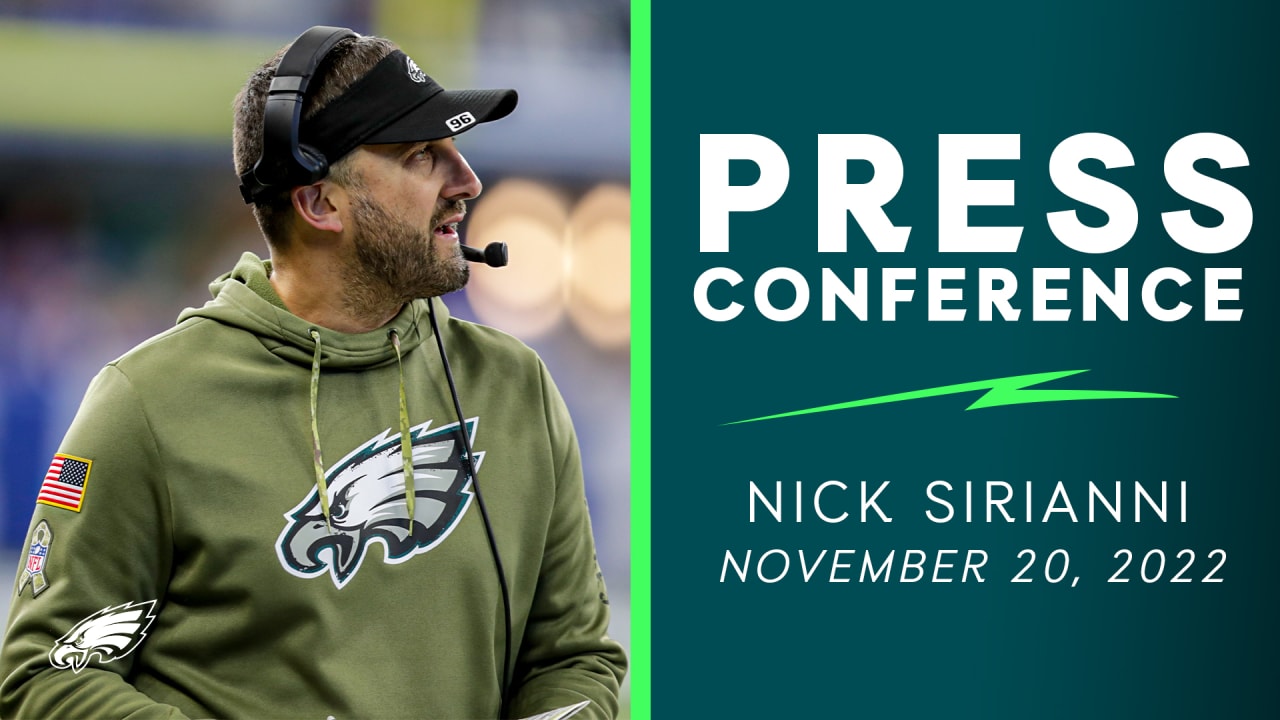 Watch Nick Sirianni Eagles press conference live – NBC Sports