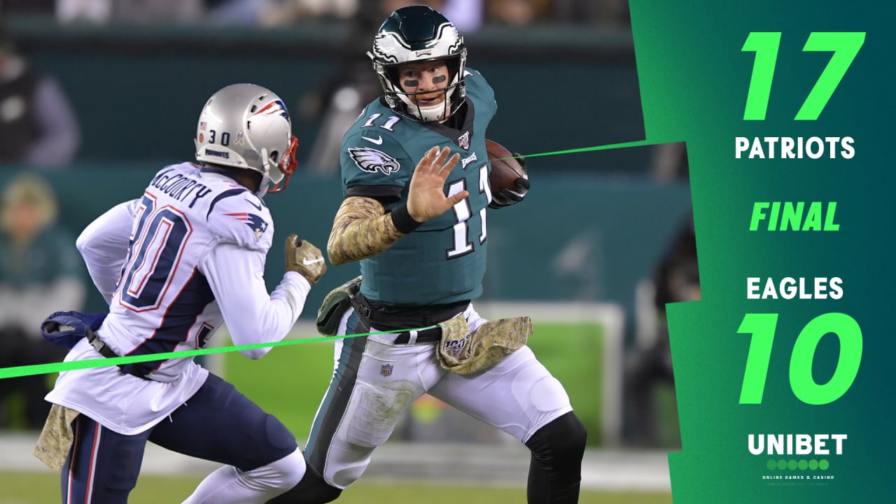 Eagles fall to Patriots, 17-10