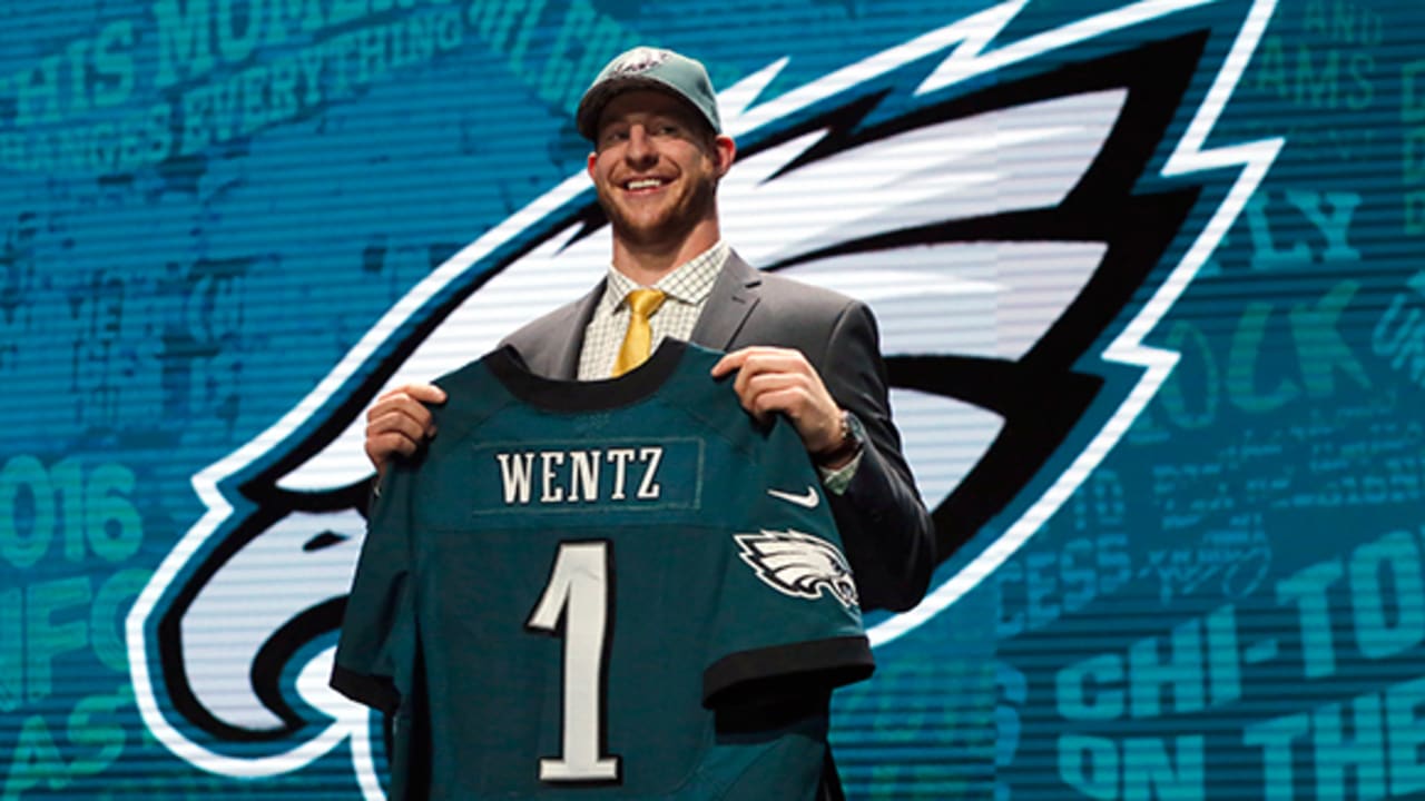 Carson Wentz - Eagles jersey midnight green waiting for a home!!