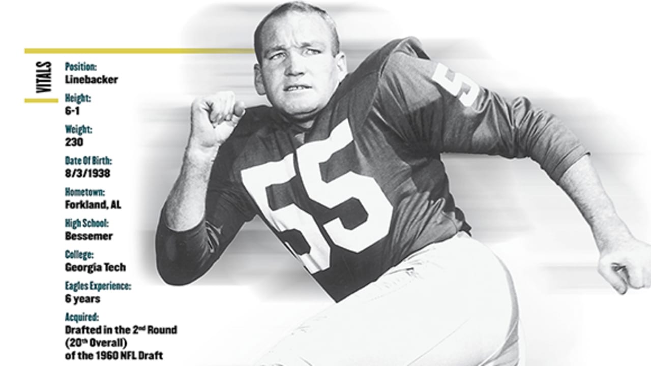 Philadelphia Eagles and Georgia Tech Hall of Famer Maxie Baughan