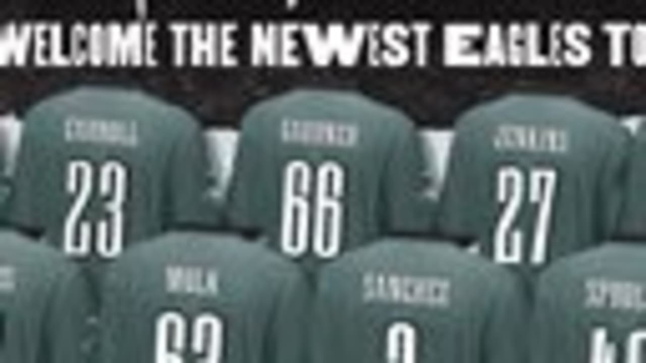 Eagles jersey hot sale numbers