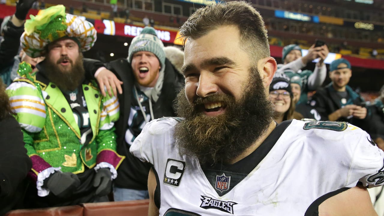 Philadelphia Eagles star Jason Kelce's daughter celebrates playoff