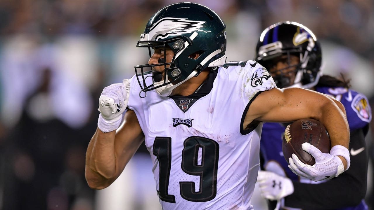 Philadelphia Eagles wide receiver J.J. Arcega-Whiteside in action during an  NFL football game against the Seattle Seahawks, Sunday, Nov. 24, 2019, in  Philadelphia. (AP Photo/Matt Rourke Stock Photo - Alamy