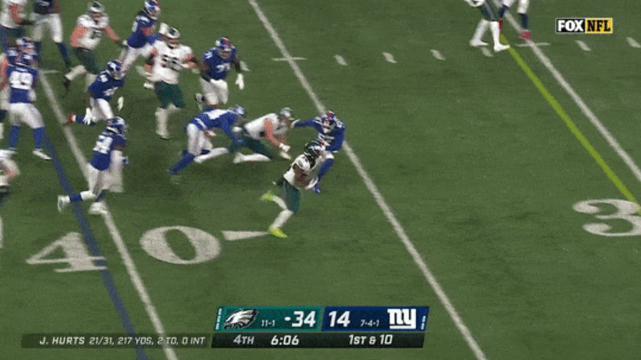 Giants - Eagles: Final score, full highlights and play-by-play