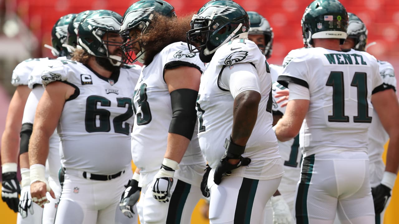 Eagles offensive line has 'no excuses' for poor showing in loss at  Washington 