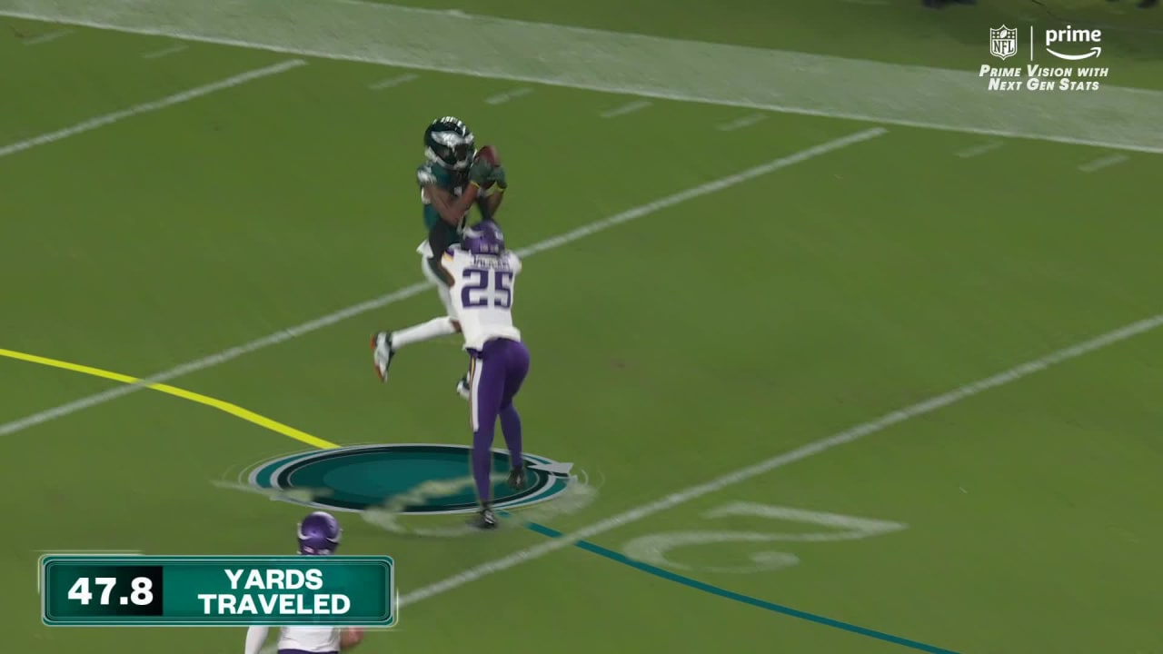 Next Gen Stats DeVonta Smith's big plays vs. Vikings