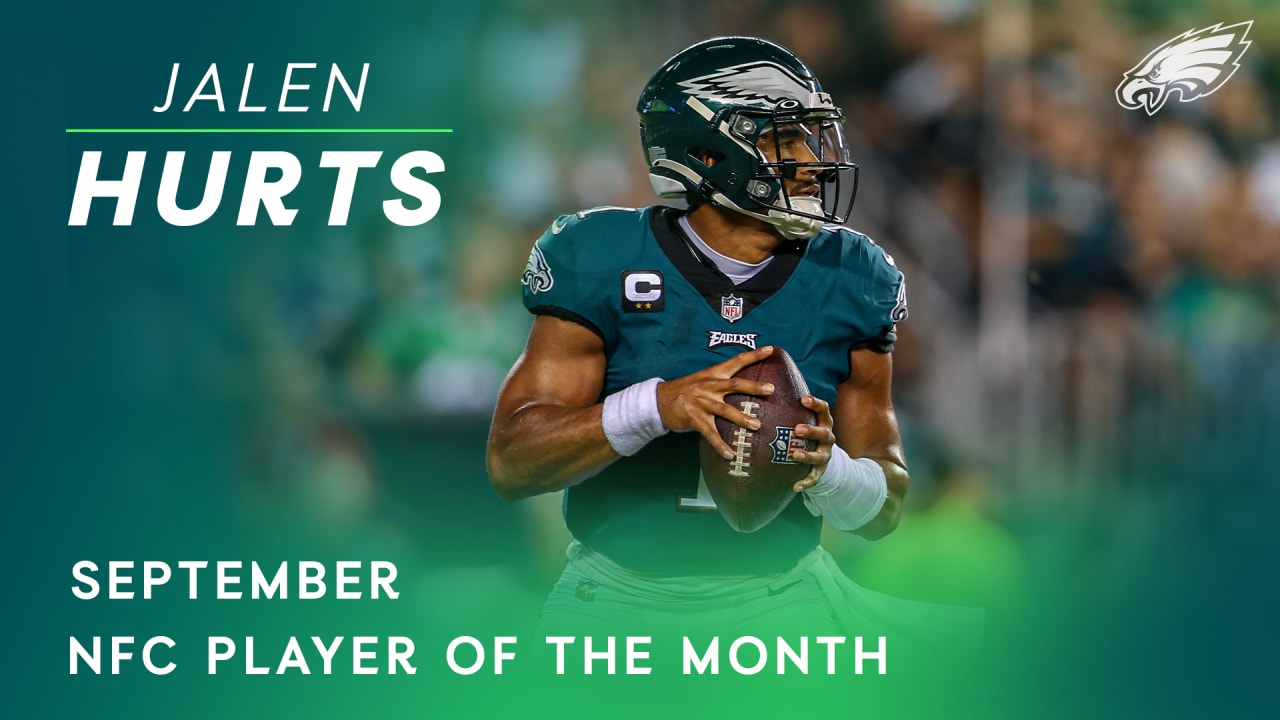 Hurts Wins NFC Offensive Player of the Month - Back Sports Page