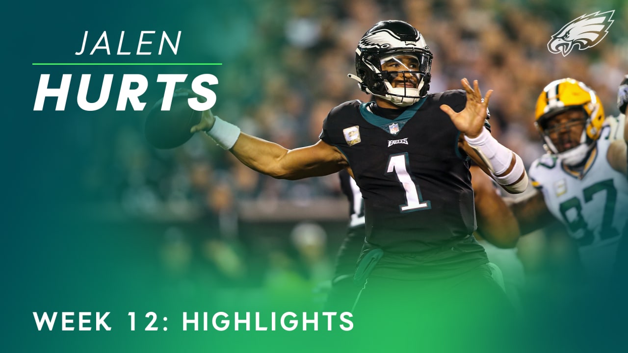 Highlights Jalen Hurts' best plays from recordbreaking Week 12