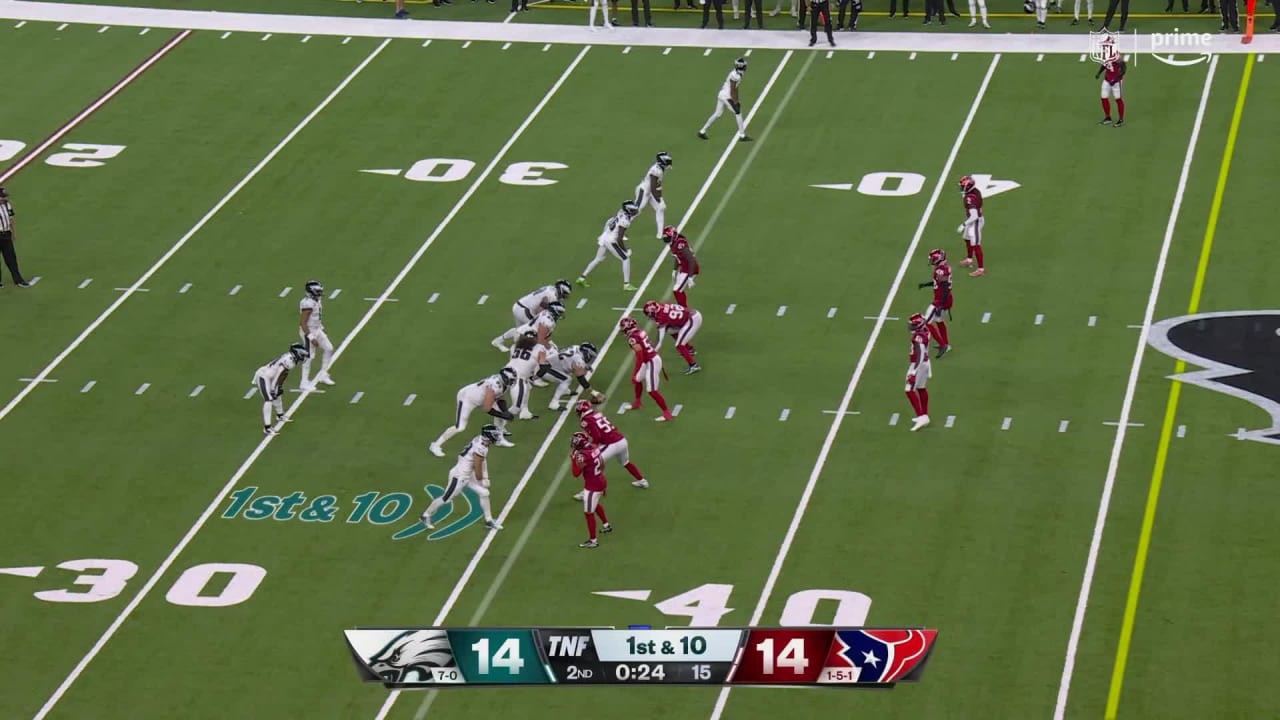 Jalen Hurts TD pass to Dallas Goedert gives the Eagles a 7-0 lead