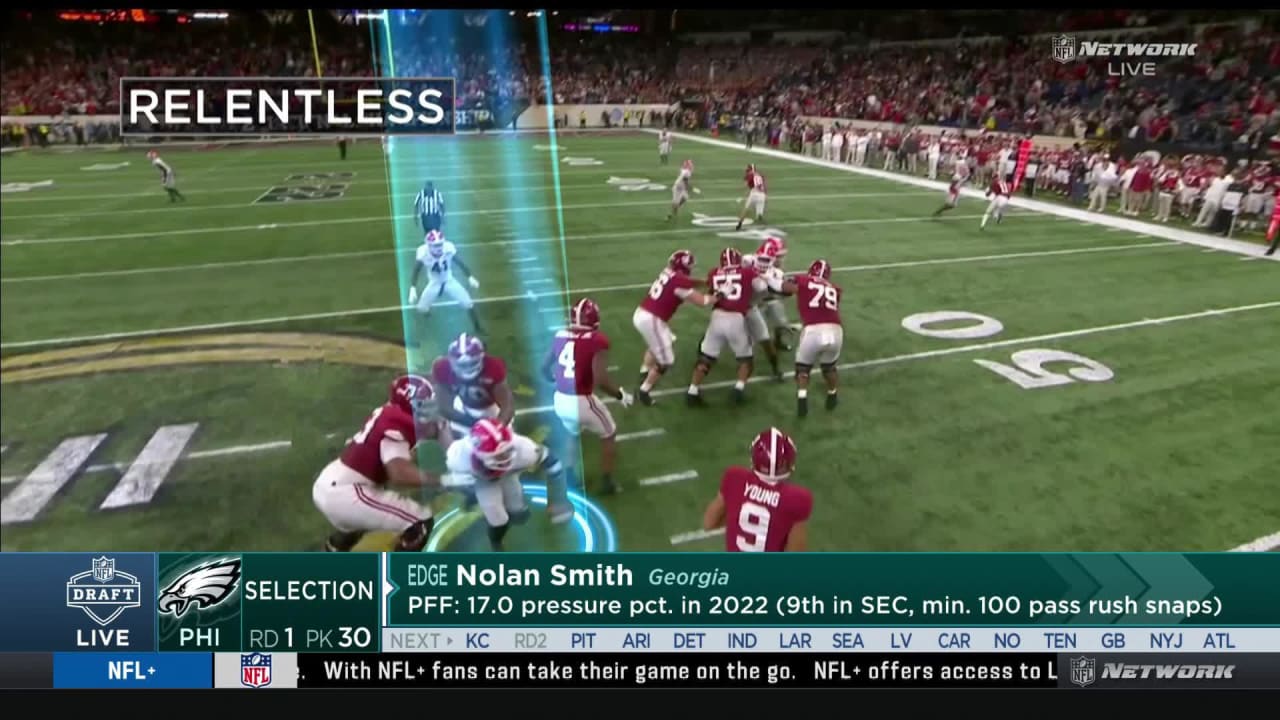 The pick is in! Eagles select Nolan Smith with No. 30 pick in 2023 NFL