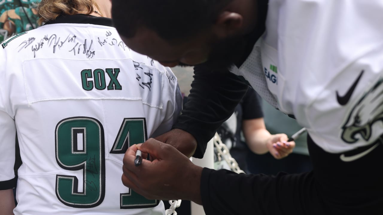 Fletcher Cox Signed Philadelphia Eagles Black Jersey (JSA COA) 4×Pro Bowl