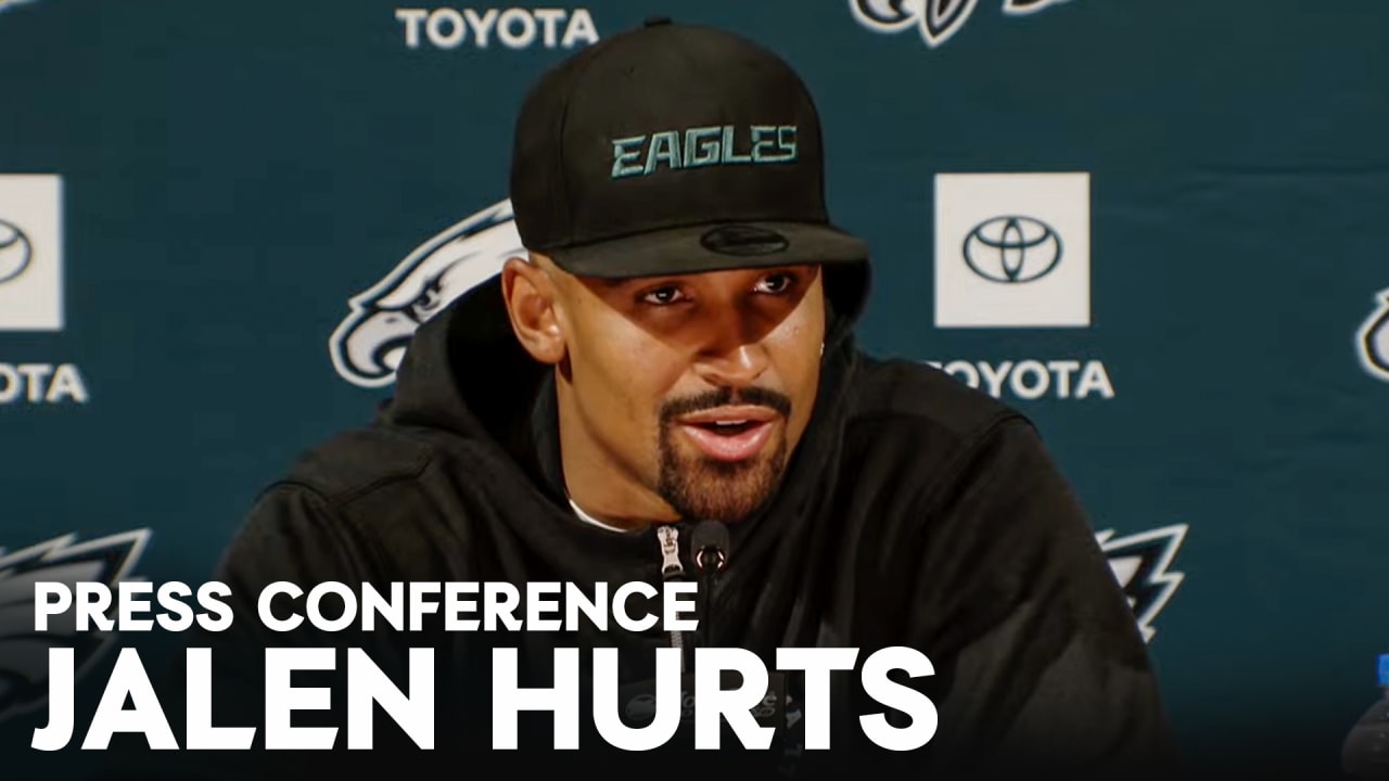 Eagles Nation on X: Jalen Hurts and Randall Cunningham swapping