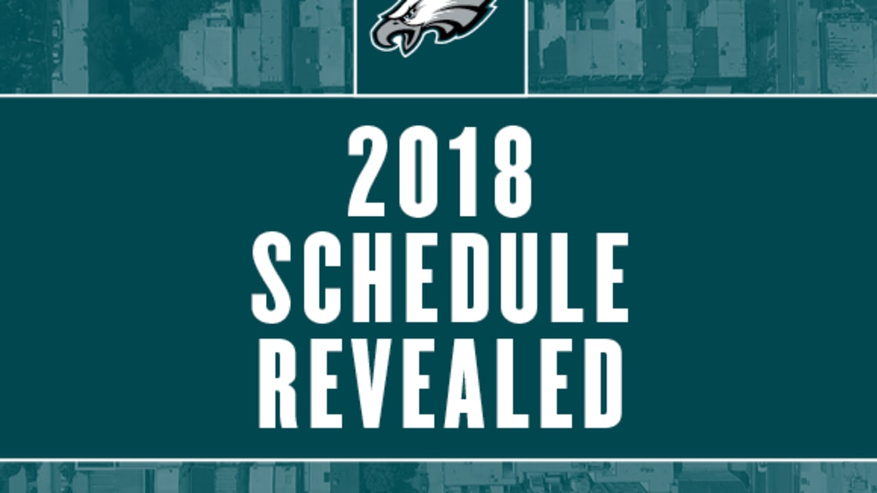 2018 N.F.L. Schedule Released; Eagles and Falcons Open Season - The New  York Times