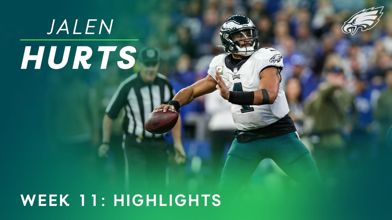 Highlights: Jalen Hurts' best plays from Week 11 win over Colts