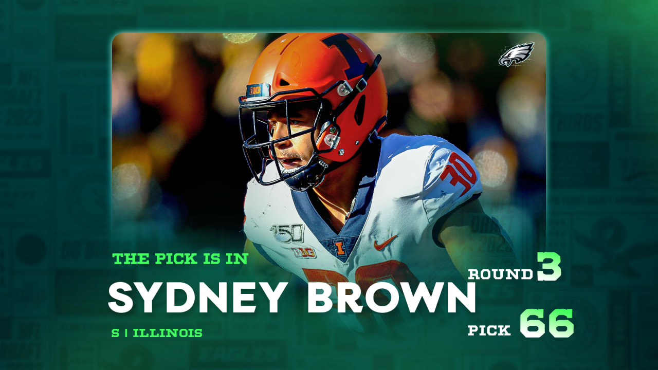 Eagles select S Sydney Brown with the 66th overall pick