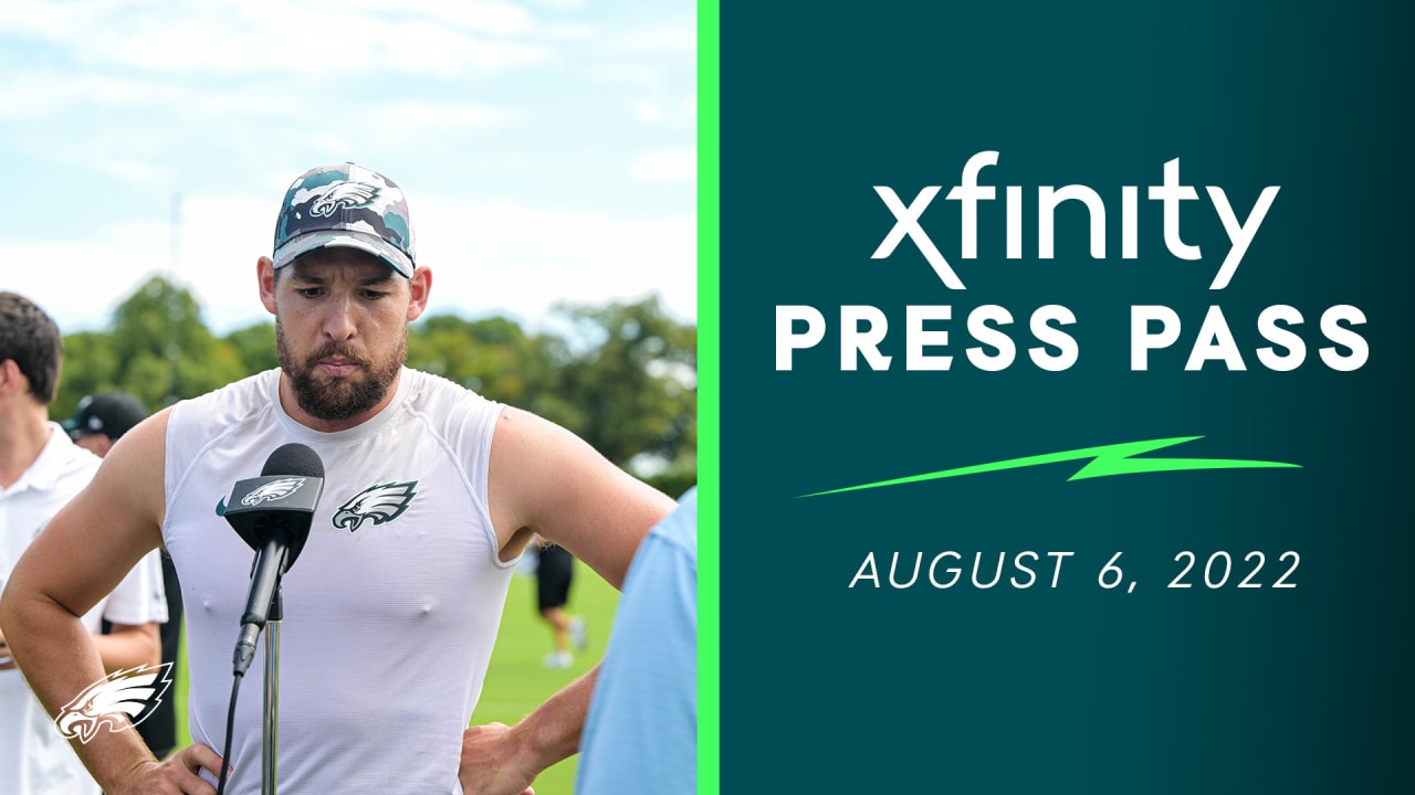 Eagles training camp 2022: Grant Calcaterra back at practice, Miles Sanders  still out – NBC Sports Philadelphia