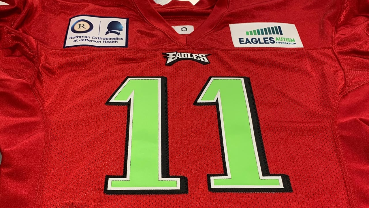 red philadelphia eagles jersey
