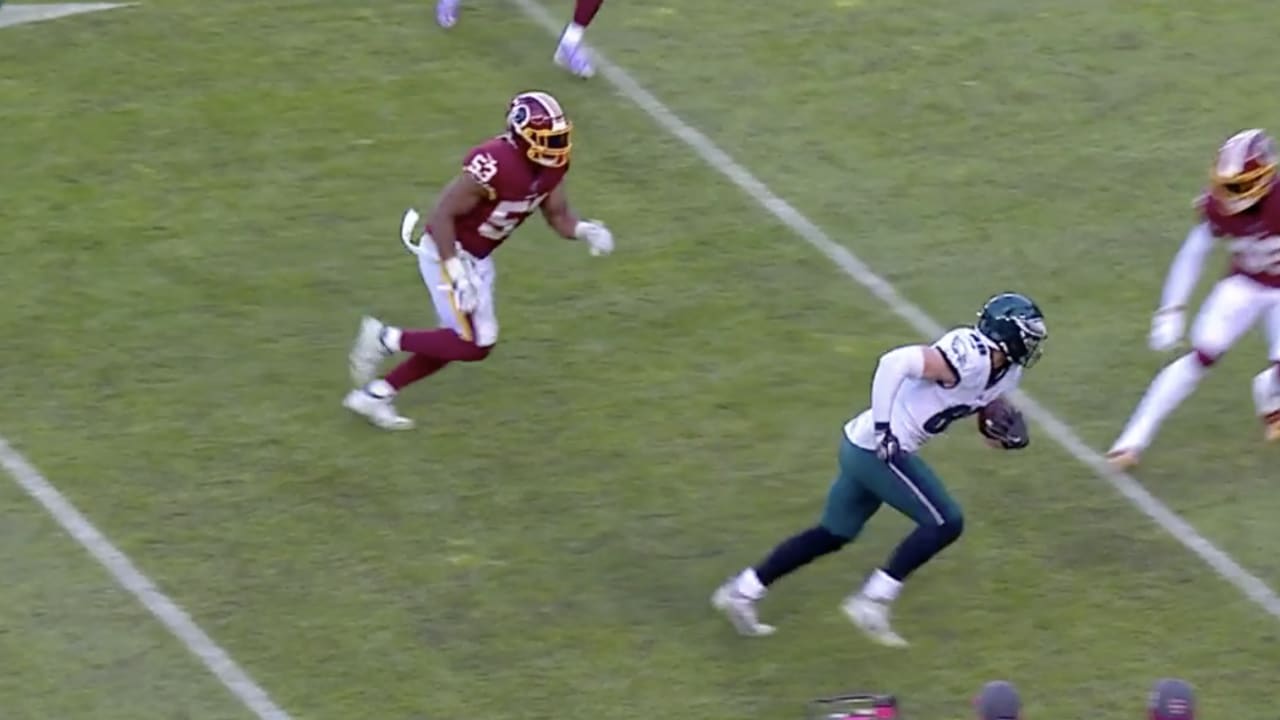 Oops! Watch Eagles punter improvise when he forgets to ditch