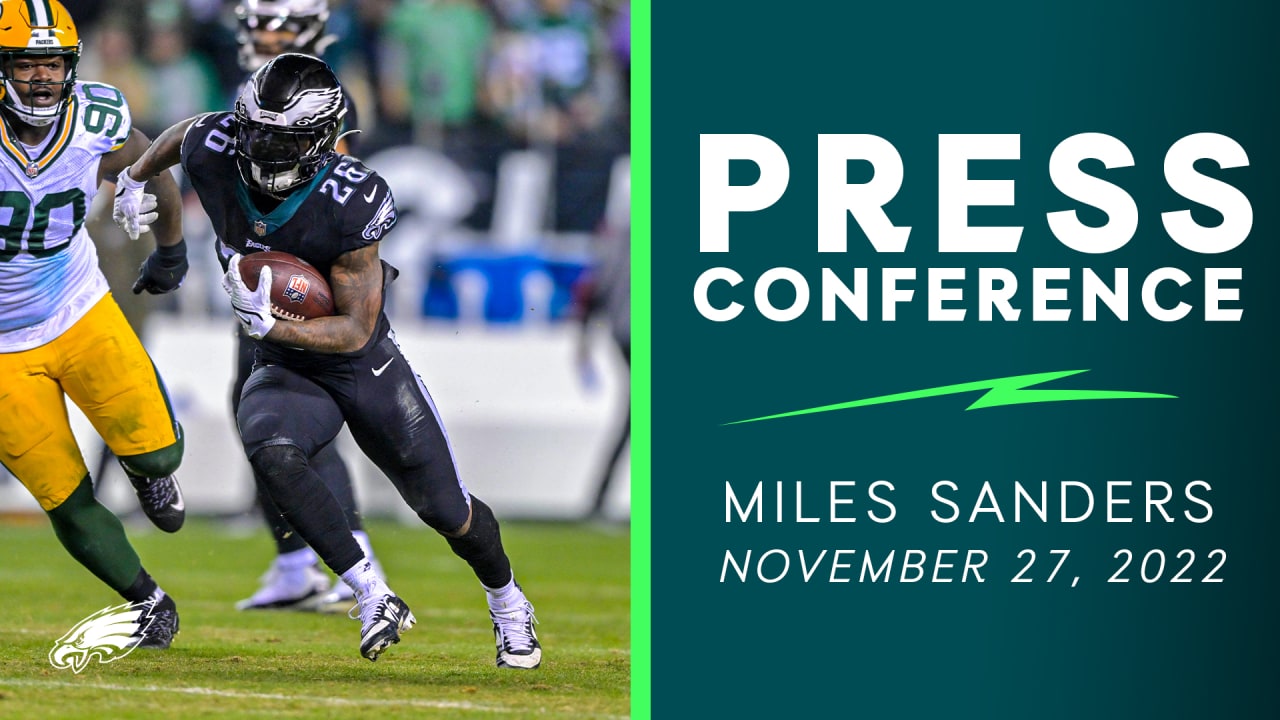 Miles Sanders reflects on his years with the Eagles