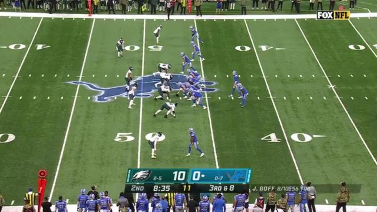 Highlight: DE Derek Barnett wraps up Goff for third-down sack