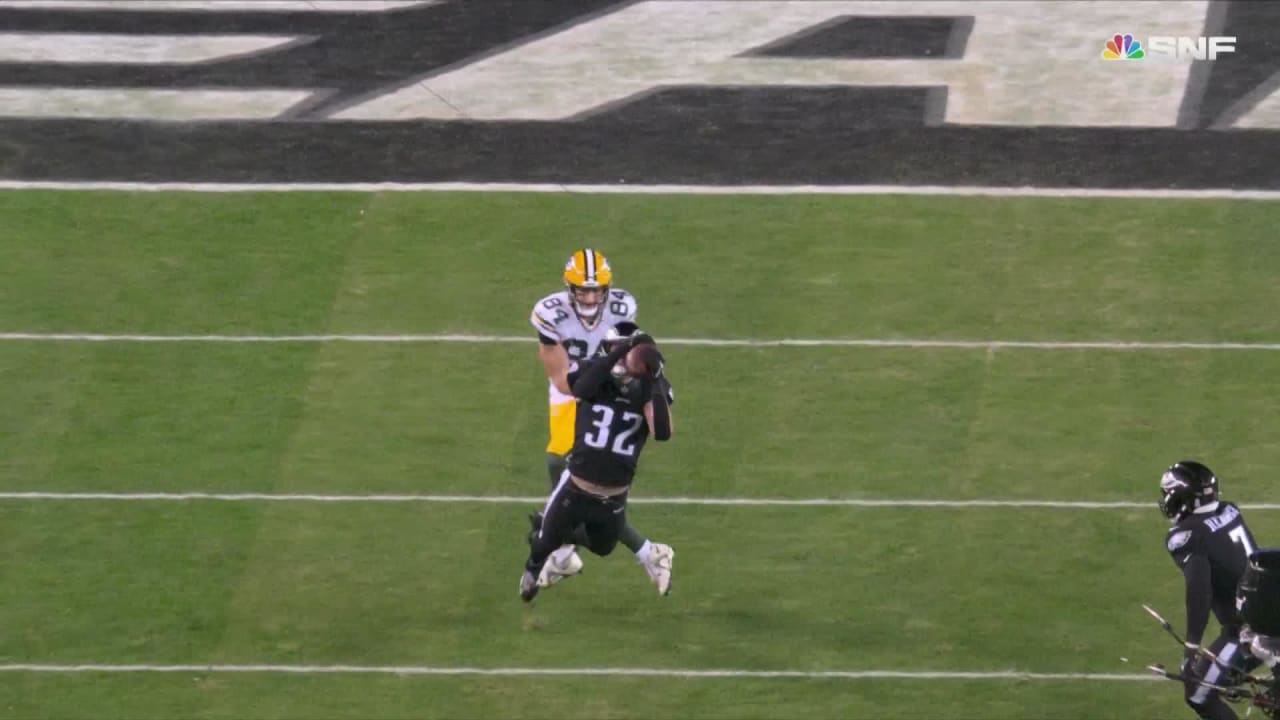 Highlight: Reed Blankenship reads Rodgers like book for Eagles rookie ...