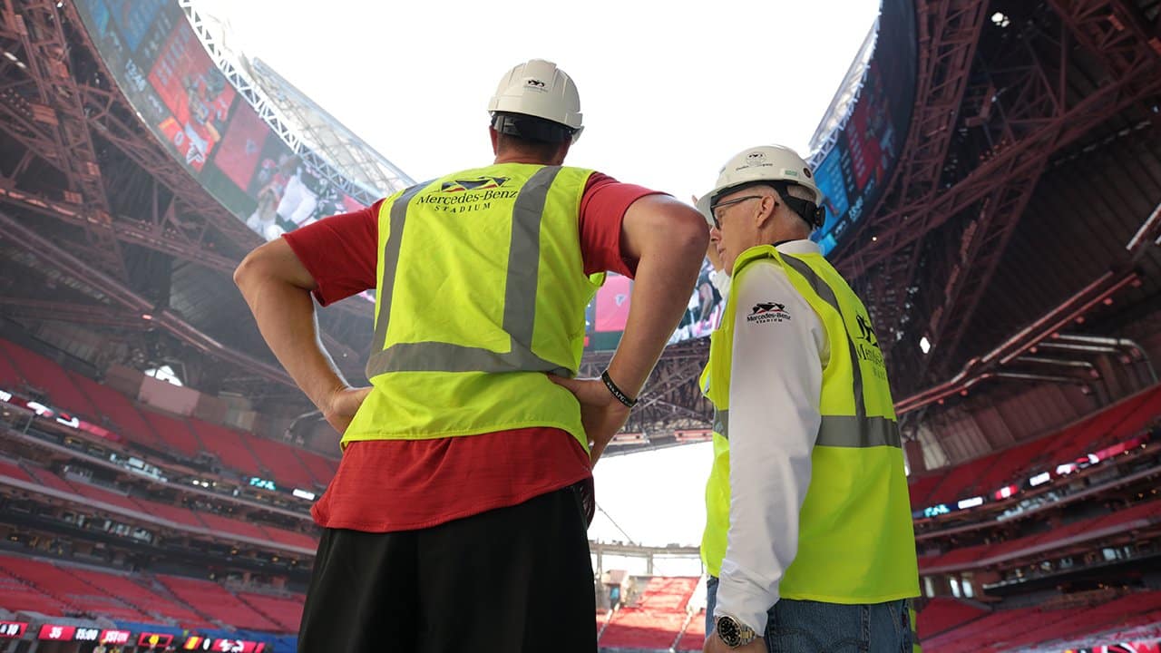 Mercedes-Benz Stadium on X: The Halo Board never disappoints 