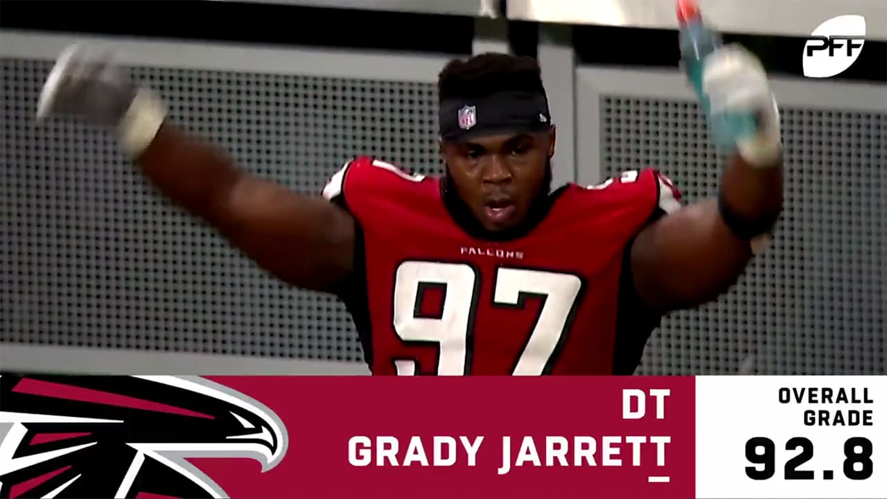 Grady Jarrett earns highest PFF grade at DT
