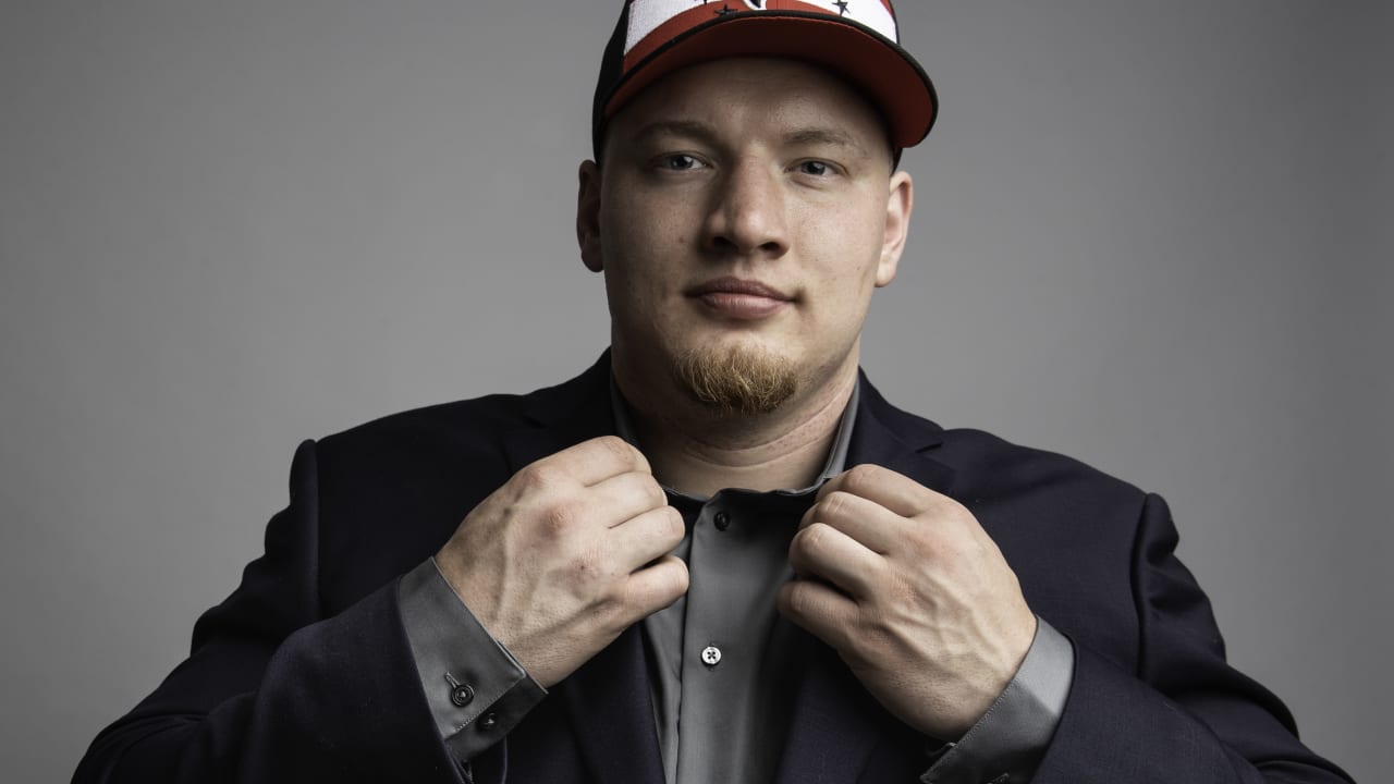 Kaleb McGary in the studio